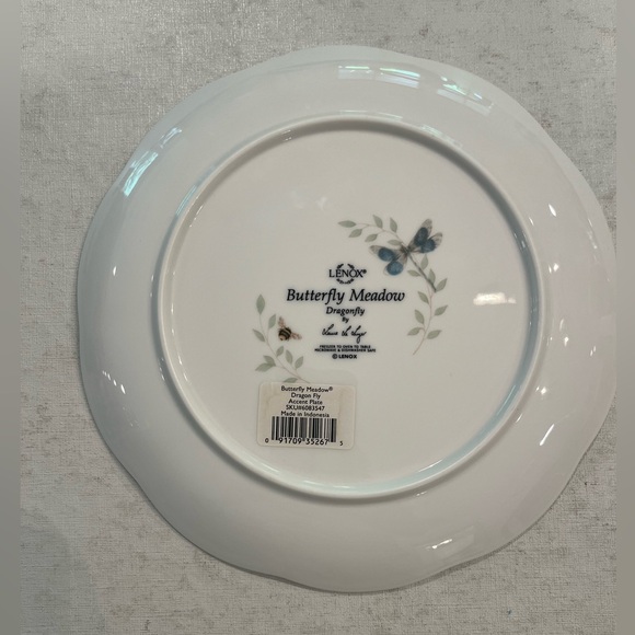 Lenox Butterfly Meadow Dragonfly accent plate. NWT! Very pretty! - Picture 6 of 8